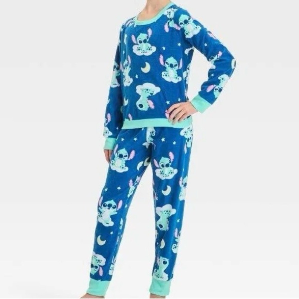 Disney Blue and Green Kids Pajama Set
